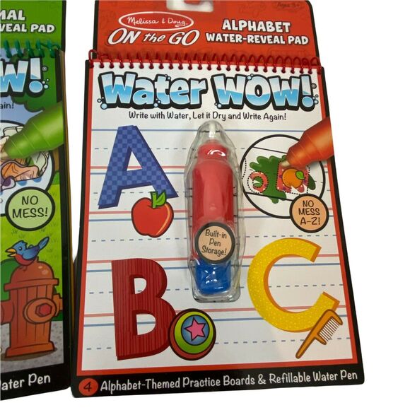 Melissa & Doug Activity Book Set Of Three On The Go Water Wow Water Reveal Pad - Picture 7 of 13
